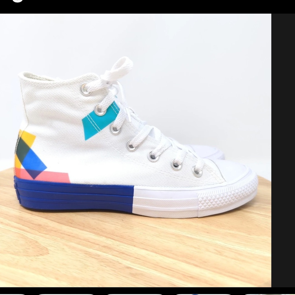 EUC Converse Chuck Taylor Converse All Star Space Racer Hi Sneakers Sz W 7.5